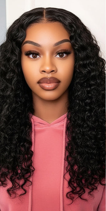 12A Raw Burmese Curly Human Hair bundles from THE HAIR PUSHER PREMIUM LUXE HAIR, showing thick, curly hair extensions.
