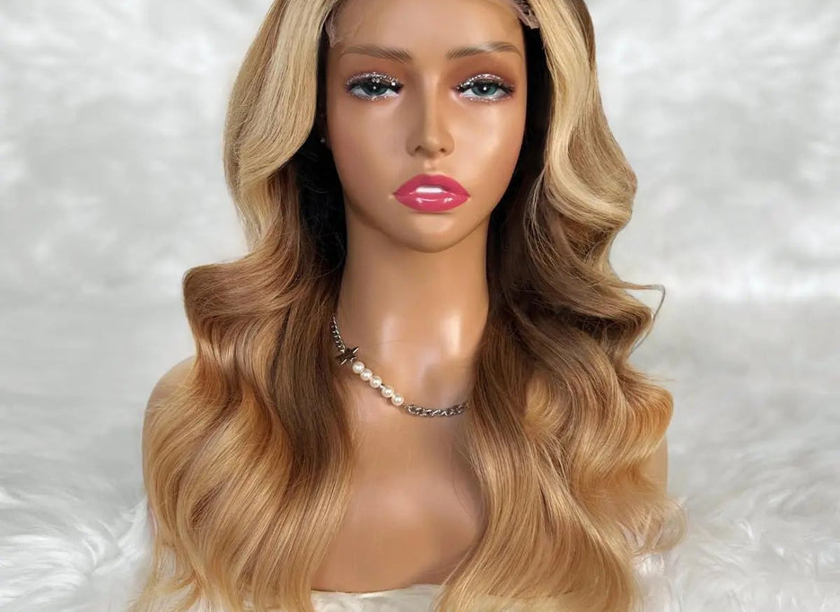 Charlotte Glueless 5x5 HD lace closure wig by THE HAIR PUSHER PREMIUM LUXE HAIR, professionally colored, 100% human hair.