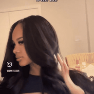Raw Vietnamese straight human hair bundles from THE HAIR PUSHER PREMIUM LUXE HAIR, shown in natural straight texture.