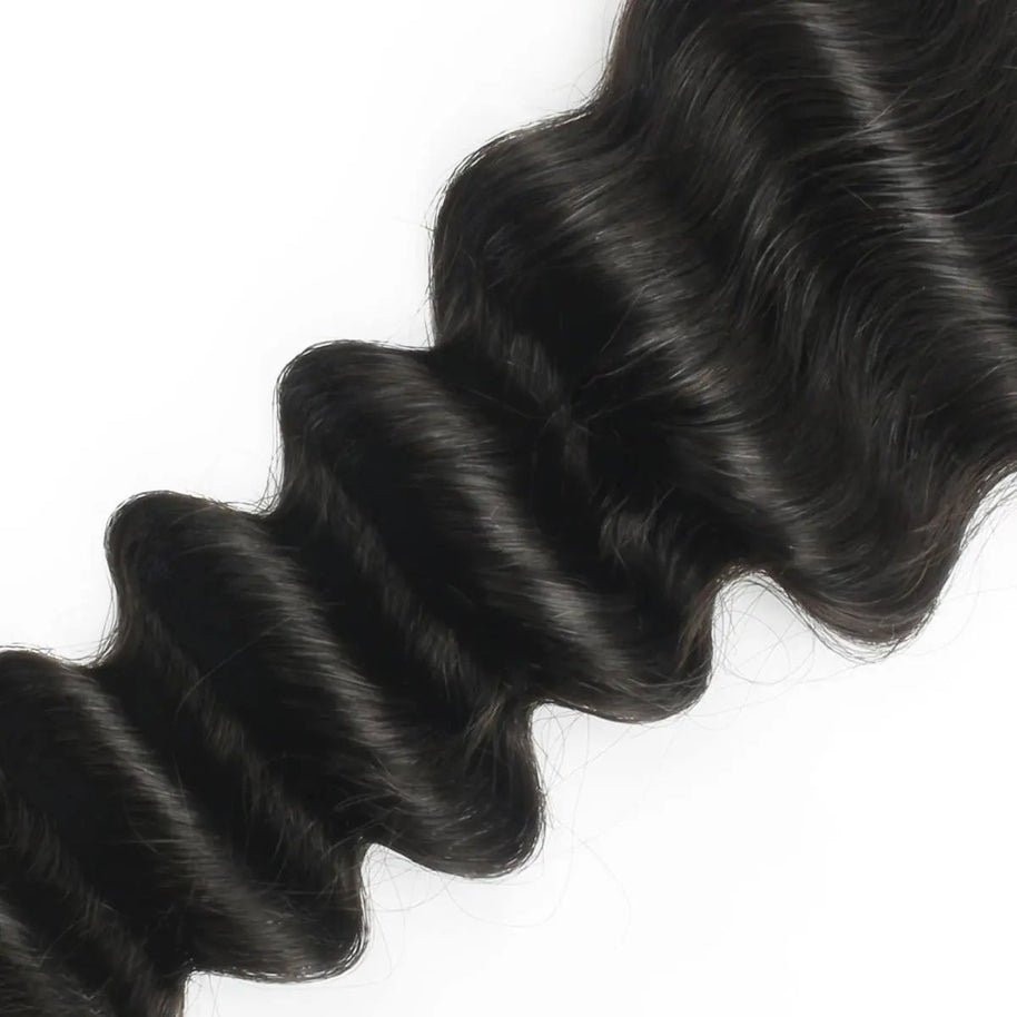 Deep Wave 2x6 Transparent Lace Human Hair Closure Private Label