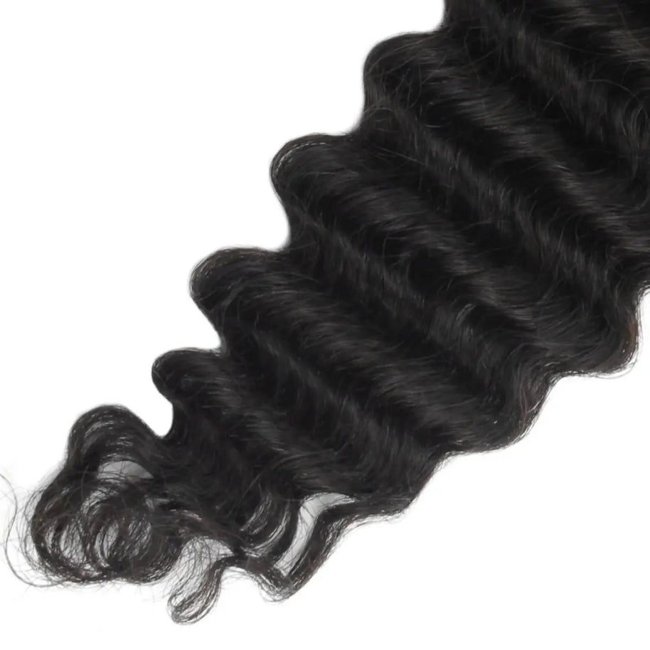 Deep Wave 4x4 HD Lace Human Hair Closure Private Label