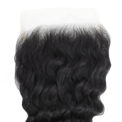 Deep Wave 5x5 Transparent Lace Human Hair Closure Private Label