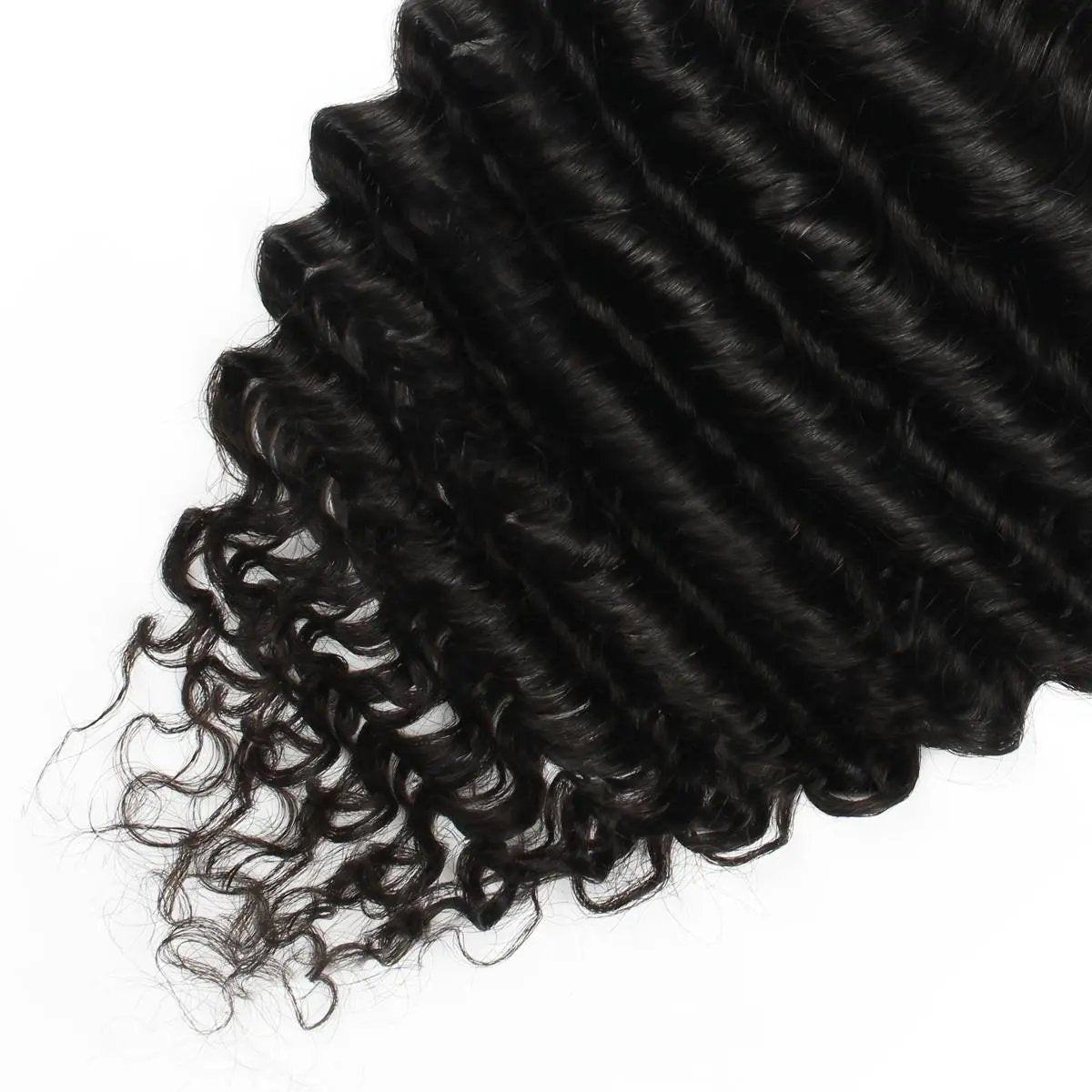 Deep Wave 6x6 HD lace human hair closure from THE HAIR PUSHER PREMIUM LUXE HAIR, showing the textured deep wave pattern and lace closure.