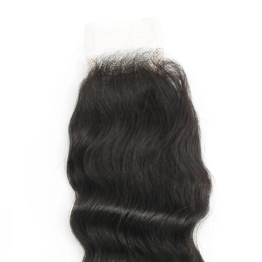 Deep Wave 2x6 Transparent Lace Human Hair Closure Private Label