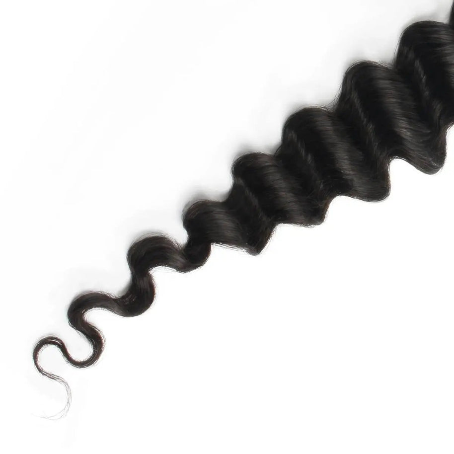 Deep Wave 2x6 Transparent Lace Human Hair Closure Private Label