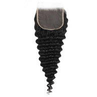 Deep Wave 5x5 HD Lace Human Hair Closure Private Label