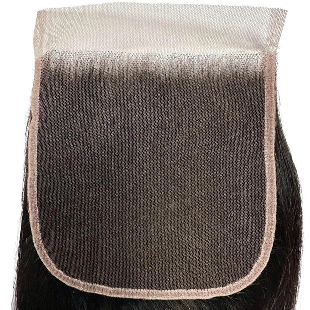 Straight 6x6 HD lace human hair closure from THE HAIR PUSHER PREMIUM LUXE HAIR for natural-looking hair extensions.