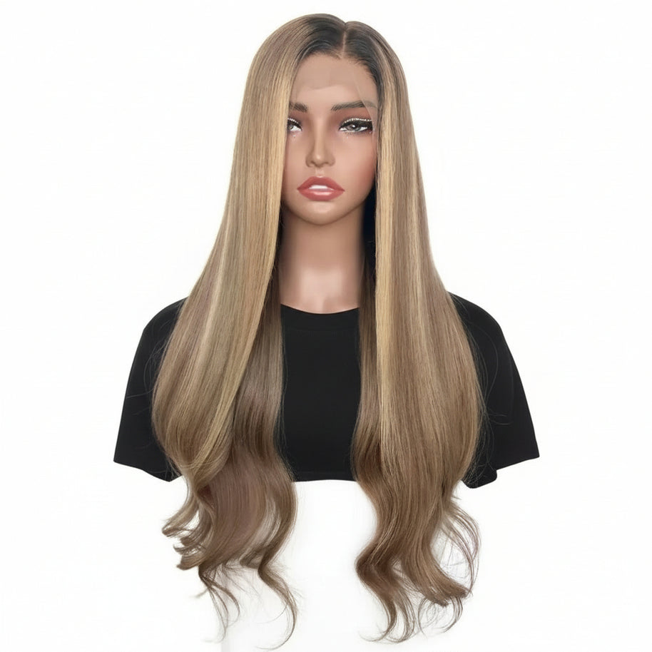 Hazel Glueless 5x5 HD Lace Professionally Colored 100% Human Hair Closure Wig Private Label