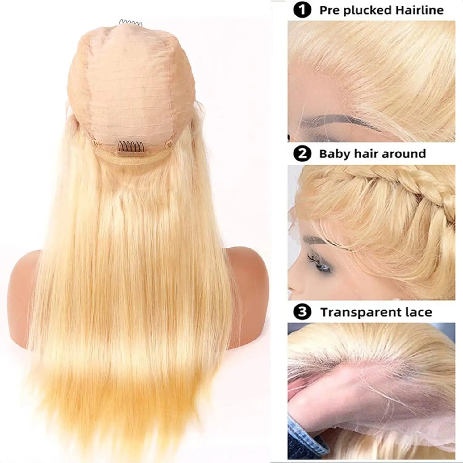 Glow Boss 613 Straight HD Wig – 100% Raw Virgin Hair The Hair Pusher