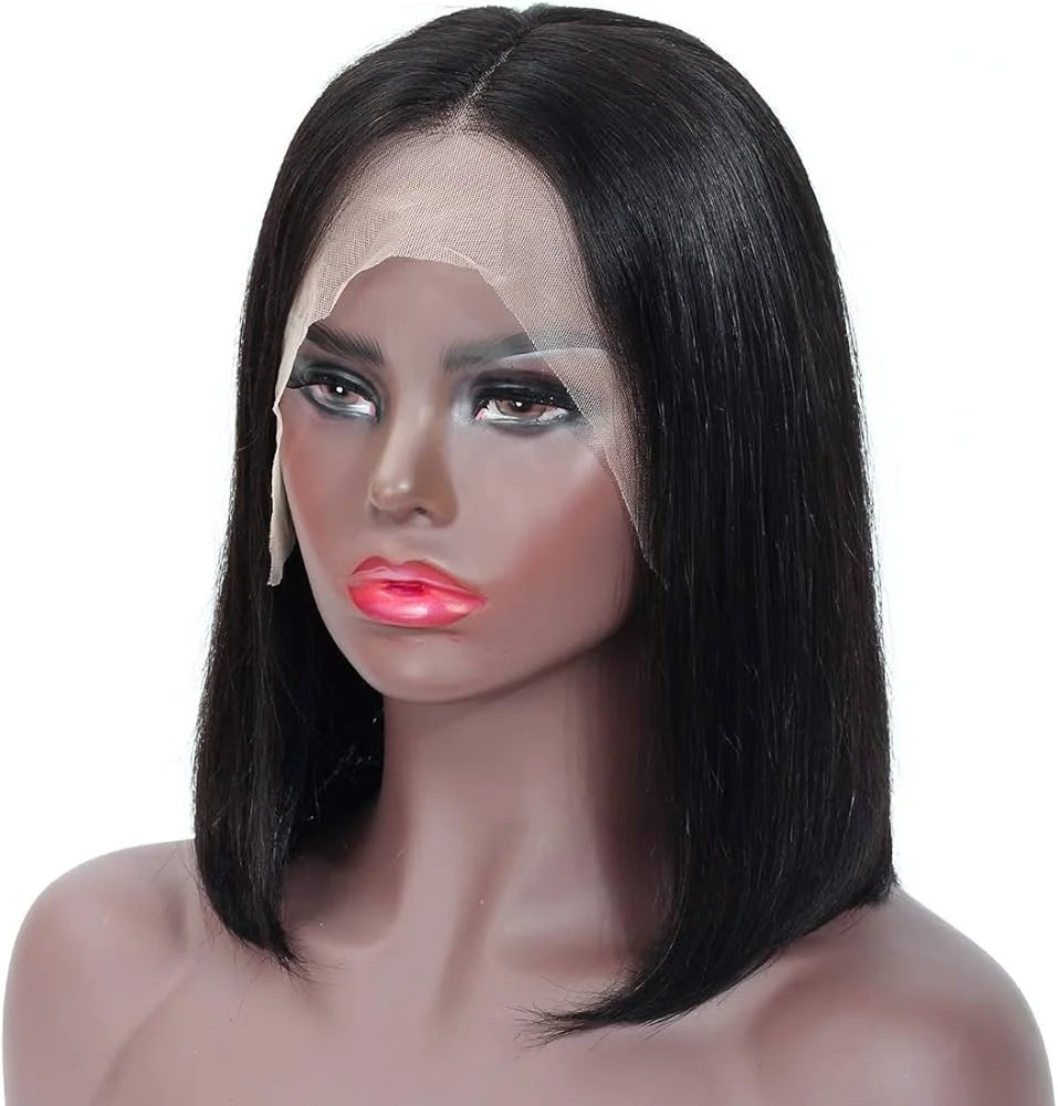 Soft Straight Short Bob Wig Super Double Drawn Virgin Short 13x4 Full Frontal Bob Wig Frontal Wig Brazilian Hair The Hair Pusher