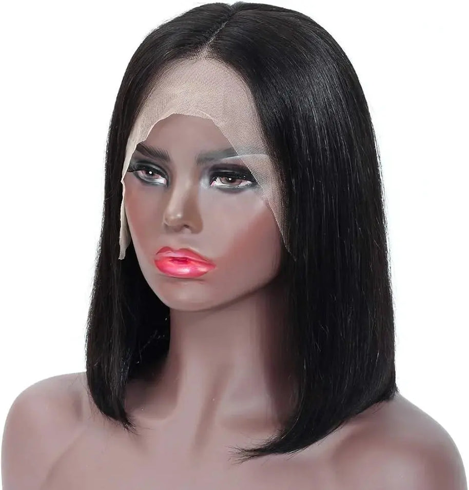 Soft Straight Short Bob Wig Super Double Drawn Virgin Short 13x4 Full Frontal Bob Wig Frontal Wig Brazilian Hair The Hair Pusher