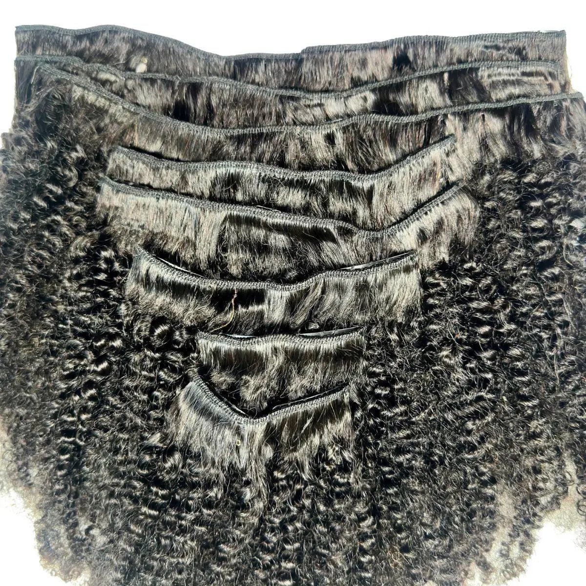 Afro Kinky Curly Clip-In 100% Human Hair Extensions The Hair Pusher