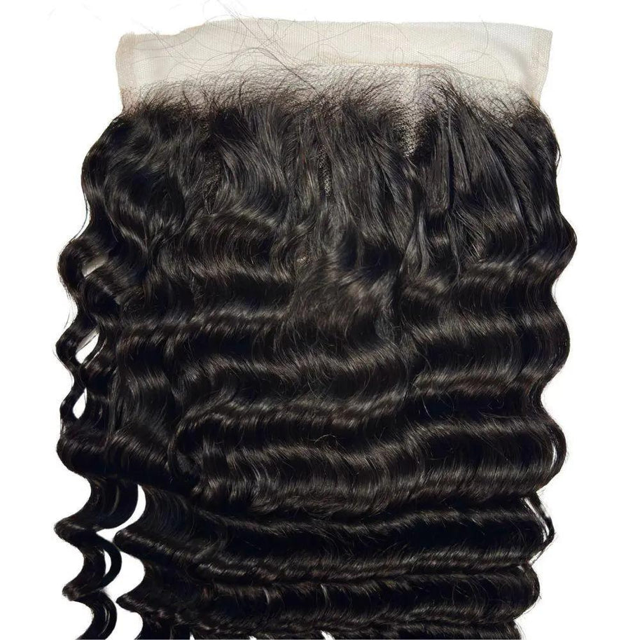 Deep Wave 7x7 HD Lace Human Hair Closure Private Label