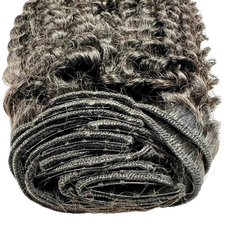 Kinky Curly Clip-In 100% Human Hair Extensions Private Label
