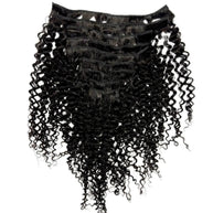 Kinky Curly Clip-In 100% Human Hair Extensions Private Label