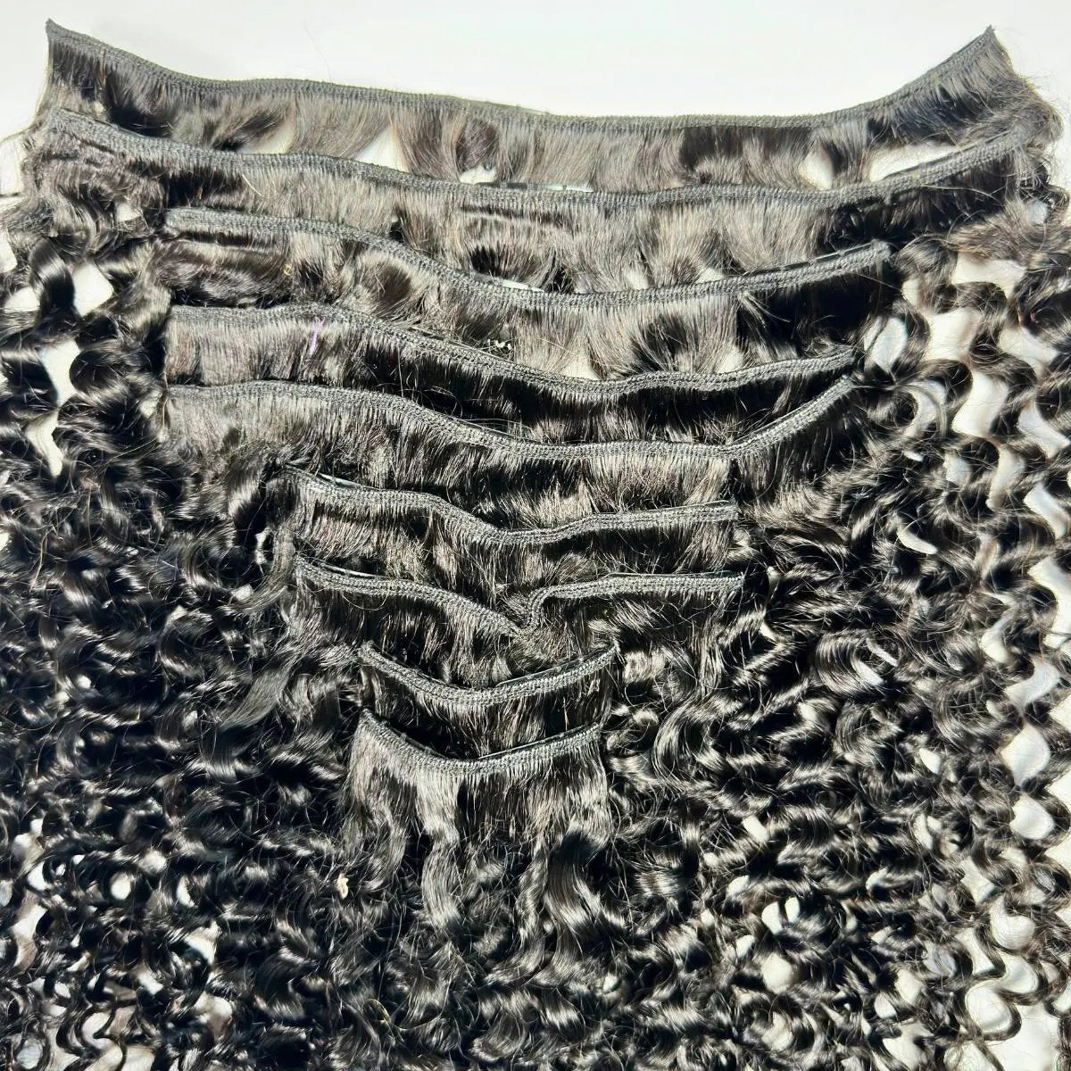 Kinky Curly Clip-In 100% Human Hair Extensions Private Label