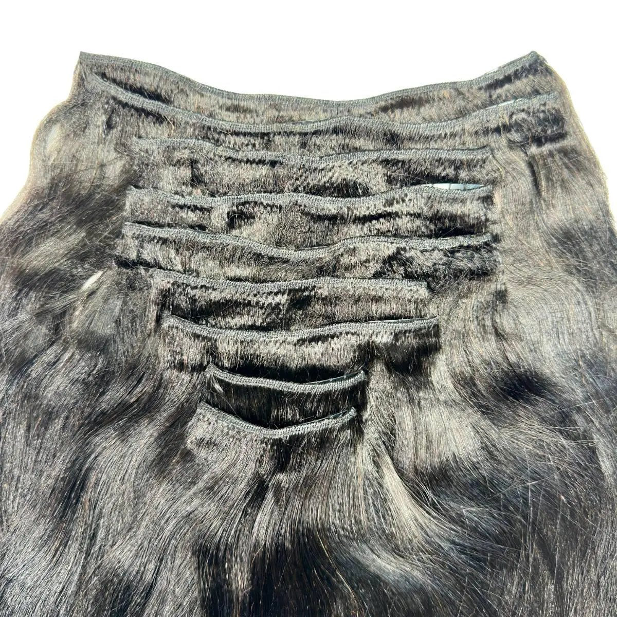 Yaki Straight Clip-In 100% Human Hair  Extensions The Hair Pusher