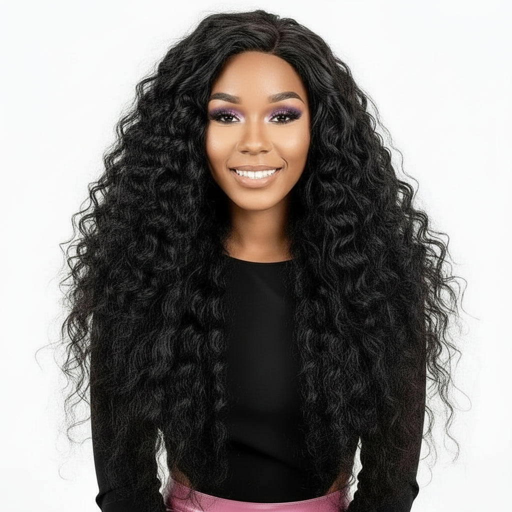 Raw Indian Curly 100% Human Hair Bundles Private Label