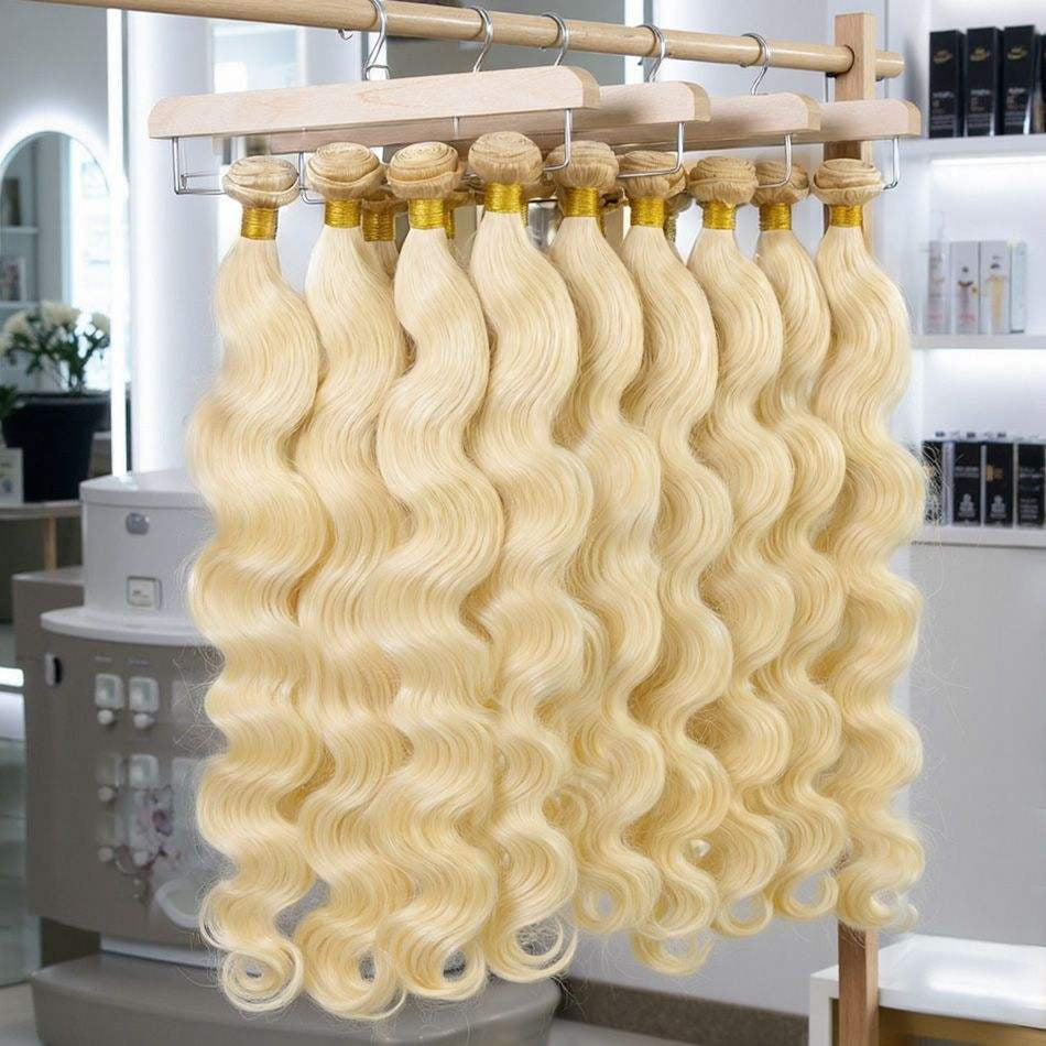 12A 613 Blonde Loose Body Wave Virgin Brazilian Hair Bundles - THE HAIR PUSHER PREMIUM LUXE HAIR