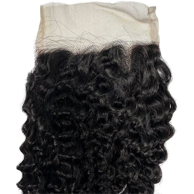 Jerry Curl 4x4 Transparent Lace Human Hair Closure Private Label