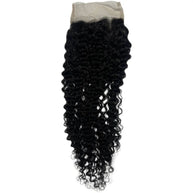 Jerry Curl 4x4 Transparent Lace Human Hair Closure Private Label