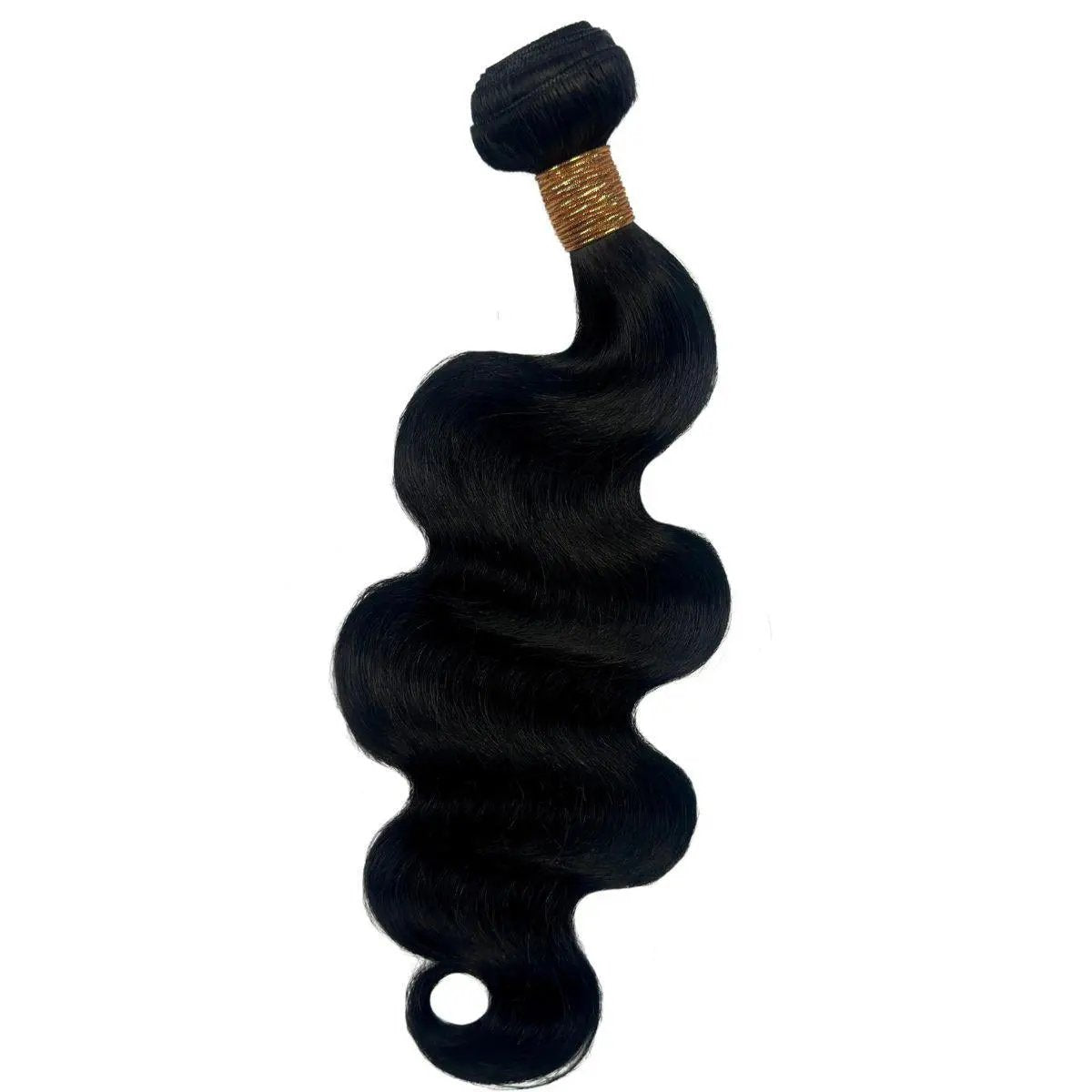 Jet Black Body Wave 100% Human Hair Bundles Private Label