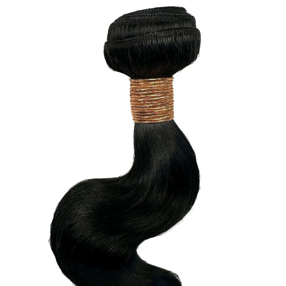 Jet Black Body Wave 100% Human Hair Bundles Private Label