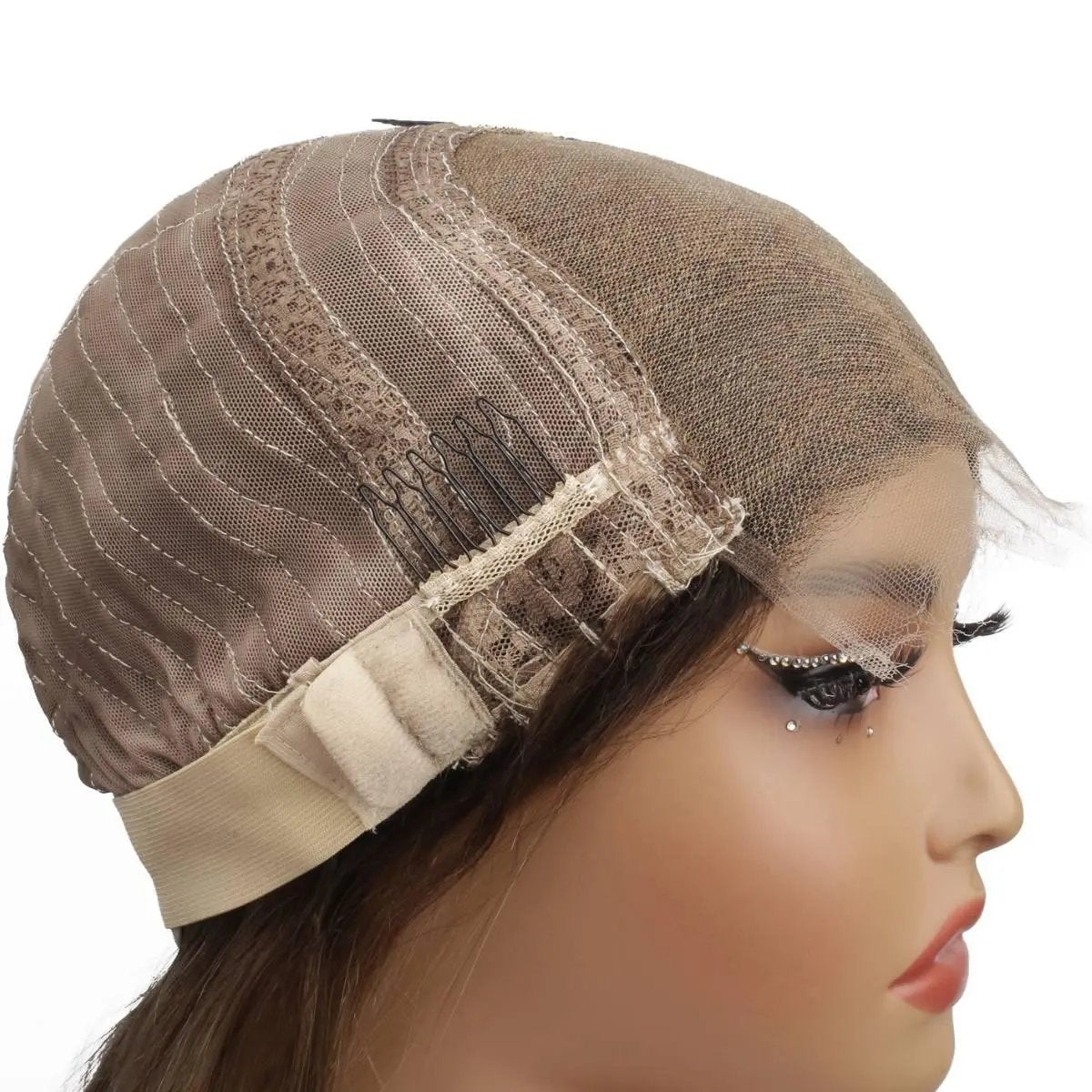 Jezebel 5x5 HD lace closure wig by THE HAIR PUSHER PREMIUM LUXE HAIR showcasing a professionally colored, natural-looking human hair wig.
