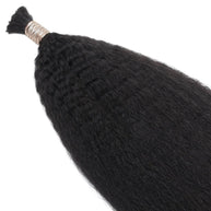 Kinky Straight Bulk 100% Human Braiding Hair Private Label