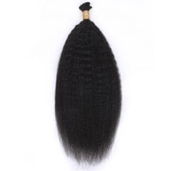 Kinky Straight Bulk 100% Human Braiding Hair Private Label