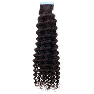 Kinky Curly 100% Human Hair Tape In Extensions Private Label