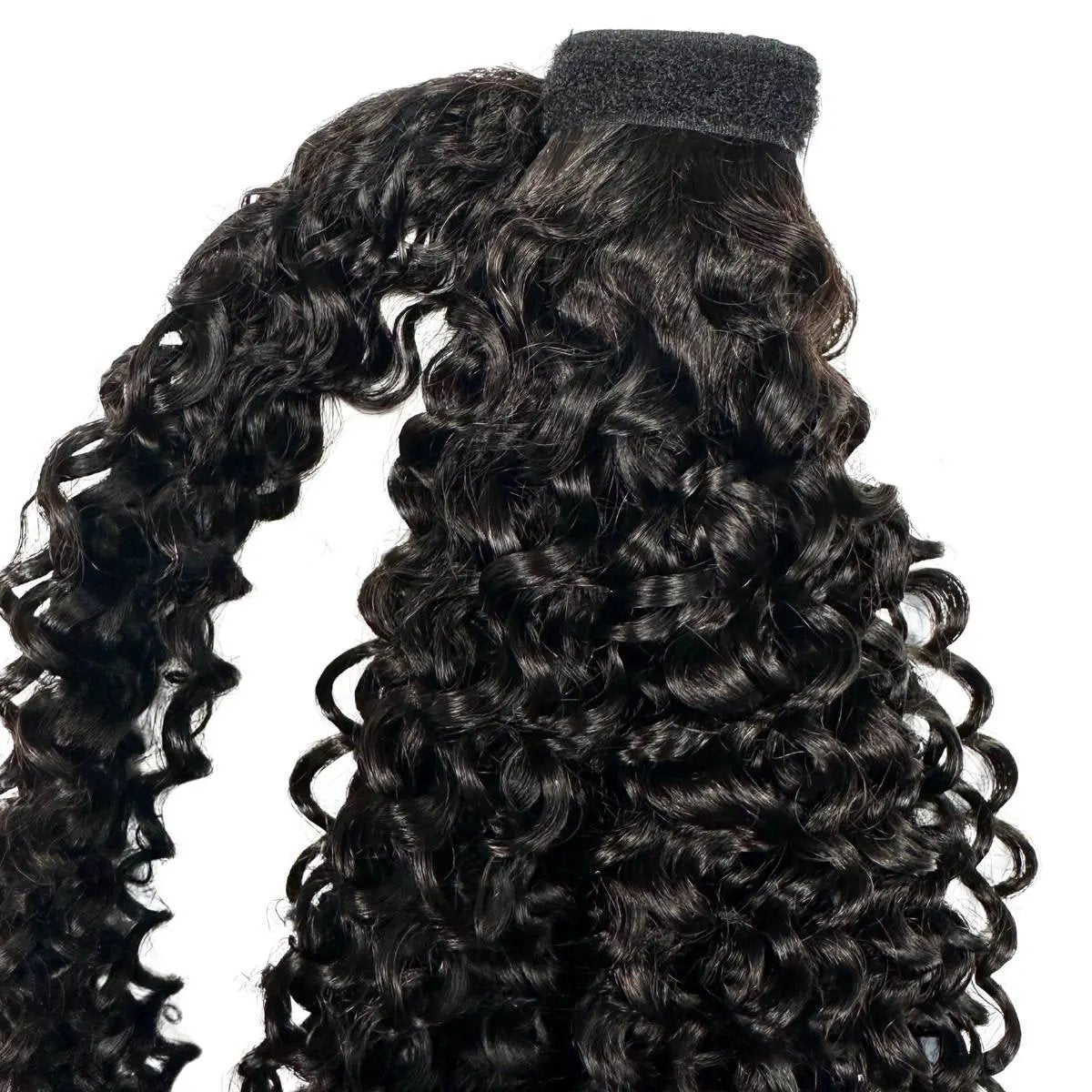 Kinky Curly 100% Human Hair Ponytail Extension Private Label
