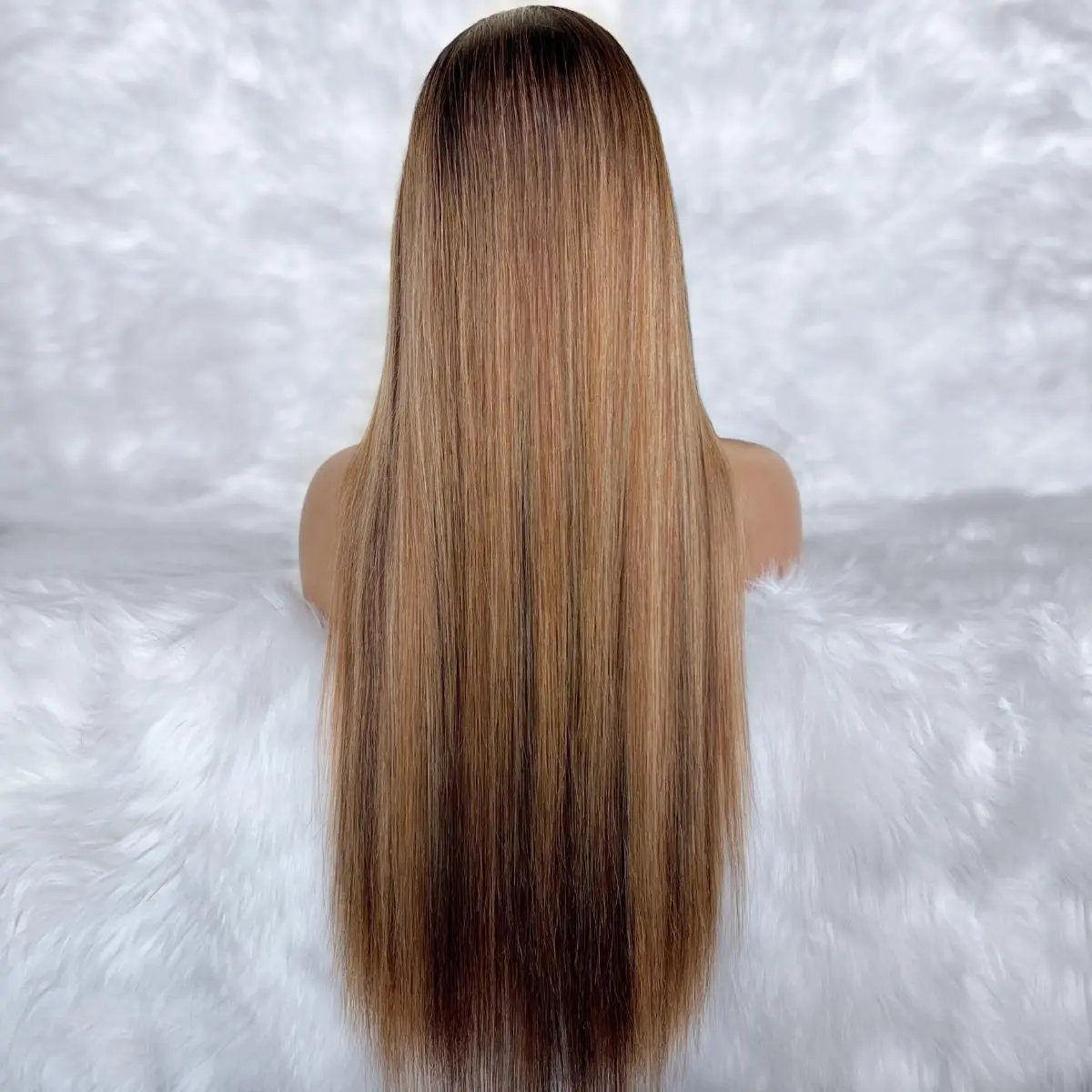 Layla glueless 5x5 HD lace human hair closure wig by THE HAIR PUSHER PREMIUM LUXE HAIR, professionally colored, natural-looking hairstyle