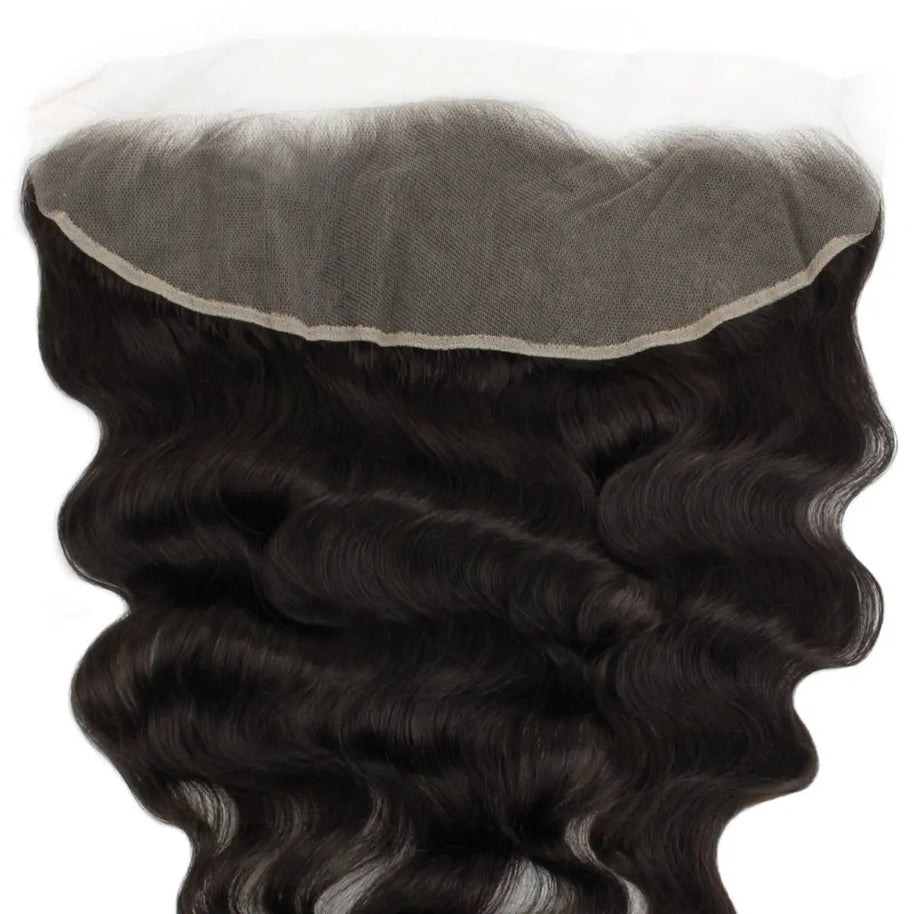 Loose Wave 13x4 Transparent Lace Human Hair Frontal Private Label