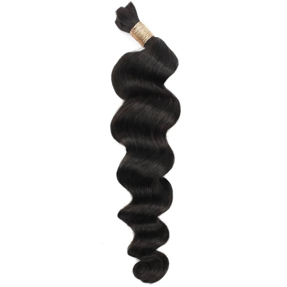 Loose Wave Bulk 100% Human Braiding Hair Private Label