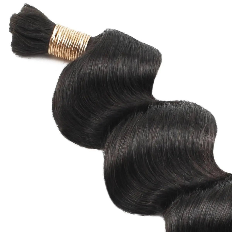 Loose Wave Bulk 100% Human Braiding Hair Private Label