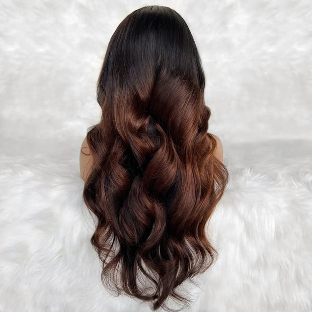 Luscious Glueless 5x5 HD Lace Professionally Colored 100% Human Hair Closure Wig Private Label