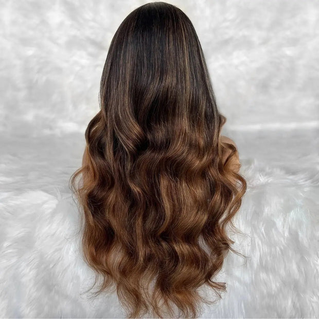 Mystique Glueless 5x5 HD Lace Professionally Colored 100% Human Hair Closure Wig Private Label