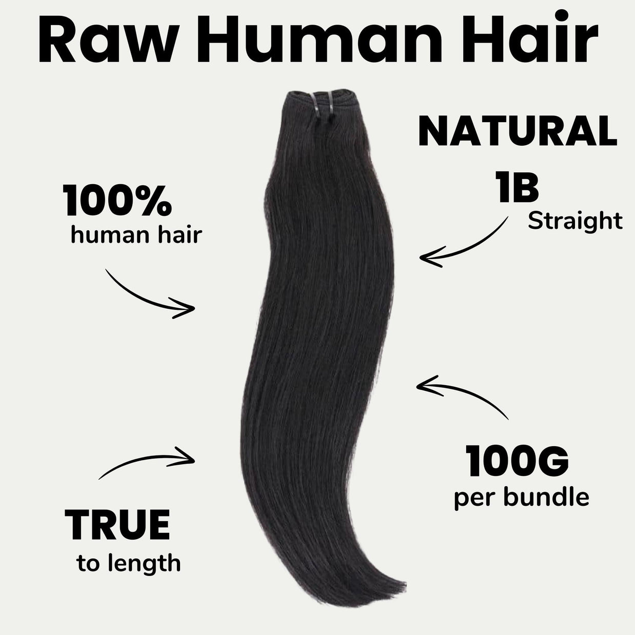 Raw Vietnamese straight 100% human hair bundles by THE HAIR PUSHER PREMIUM LUXE HAIR, showing smooth, natural hair extensions.