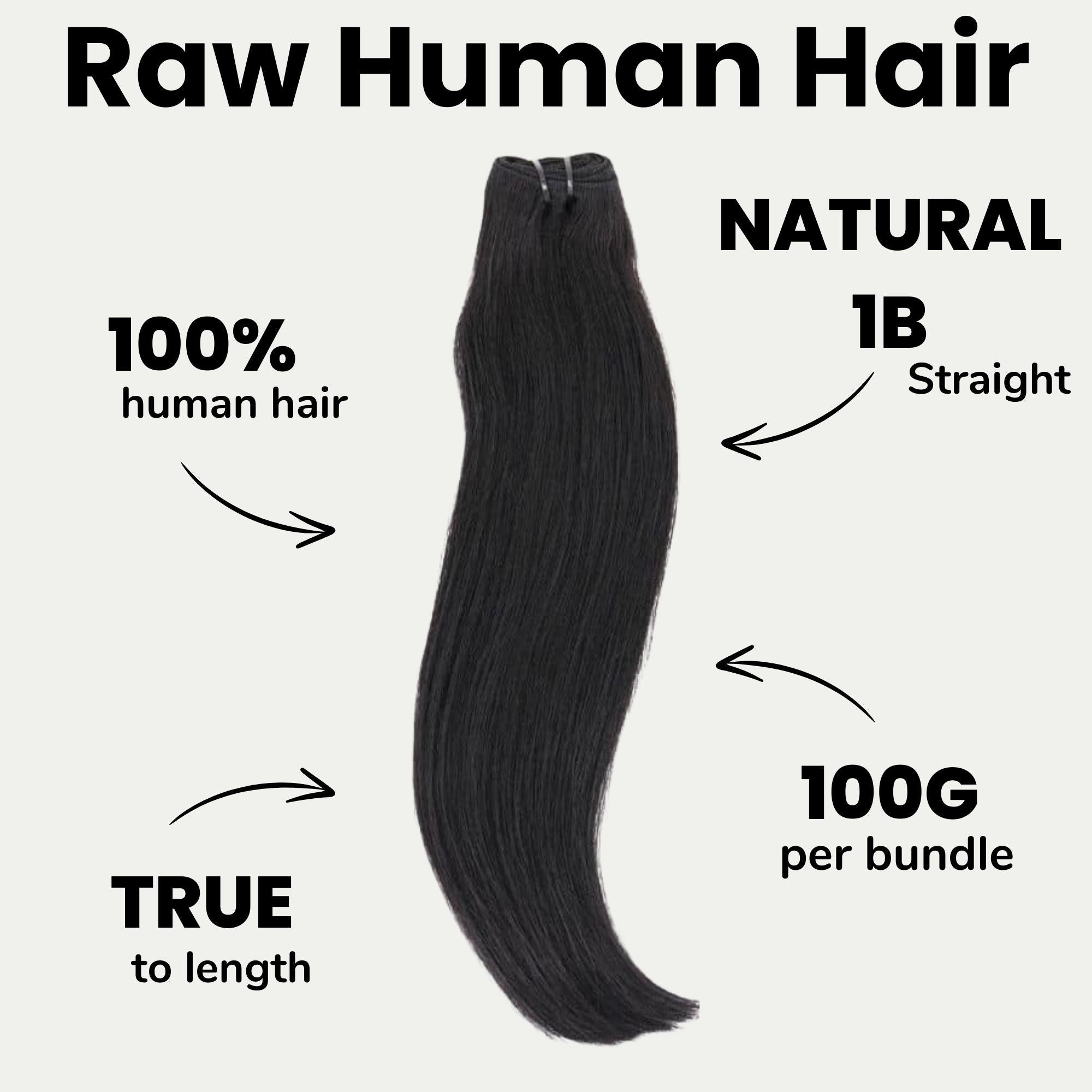 Raw Vietnamese straight 100% human hair bundles by THE HAIR PUSHER PREMIUM LUXE HAIR, showing smooth, natural hair extensions.