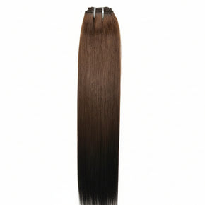 Raw Medium Brown Straight 100% Human Hair Bundles The Hair Pusher