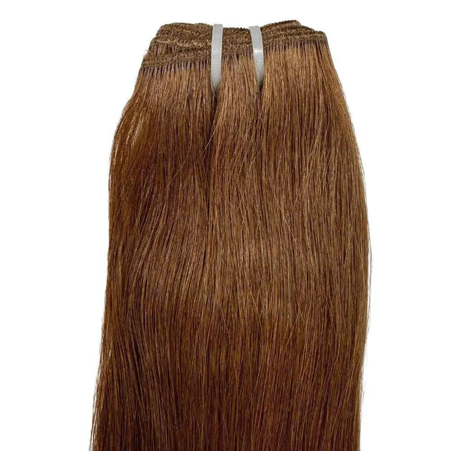 Raw Medium Brown Straight 100% Human Hair Bundles Private Label