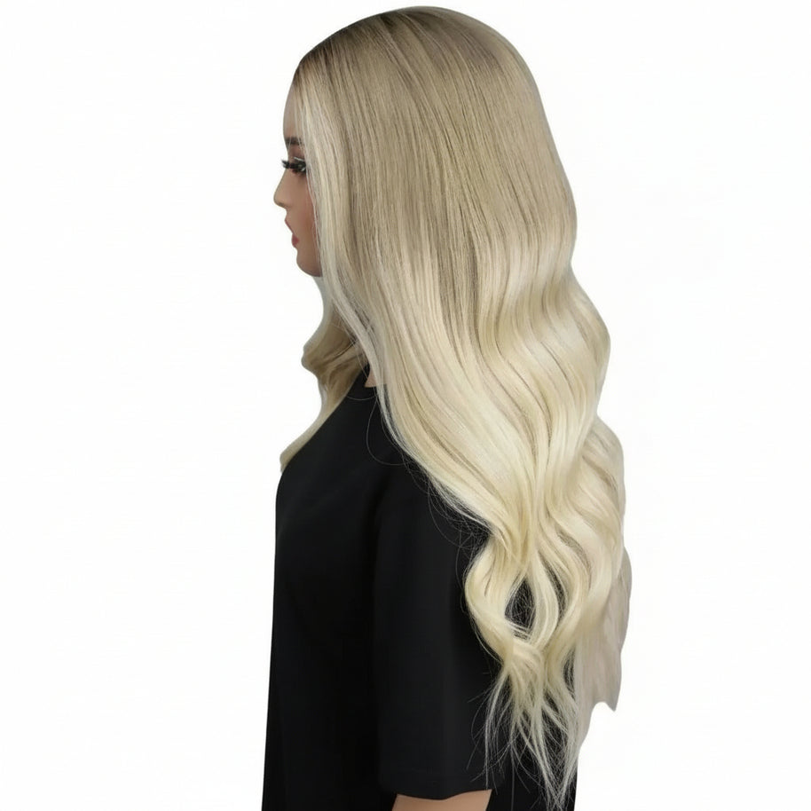 Ruby Glueless 5x5 HD Lace Professionally Colored 100% Human Hair Closure Wig Private Label