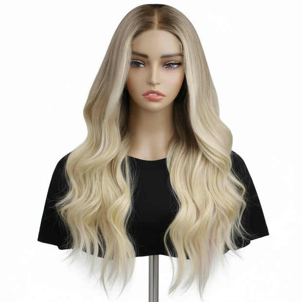 Ruby Glueless 5x5 HD Lace Professionally Colored 100% Human Hair Closure Wig Private Label