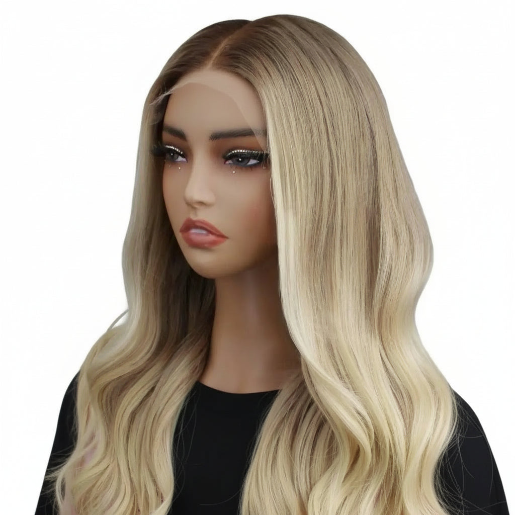 Ruby Glueless 5x5 HD Lace Professionally Colored 100% Human Hair Closure Wig Private Label