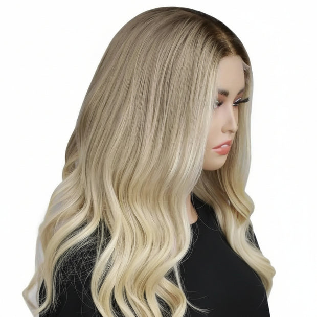 Ruby Glueless 5x5 HD Lace Professionally Colored 100% Human Hair Closure Wig Private Label