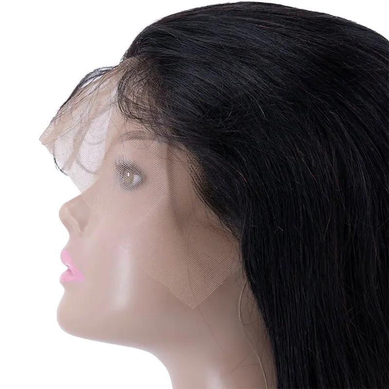 Straight 13x4 Transparent Lace Front Human Hair Wig Private Label