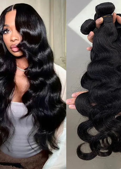 Rich Girlz Loose Wave hair bundles by The Hair Pusher showing silky, natural-looking loose wave extensions.