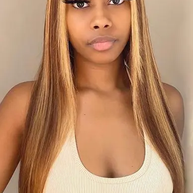Blonde Ombré Highlight Bone Straight HD Lace Wig THE HAIR PUSHER PREMIUM LUXE HAIR