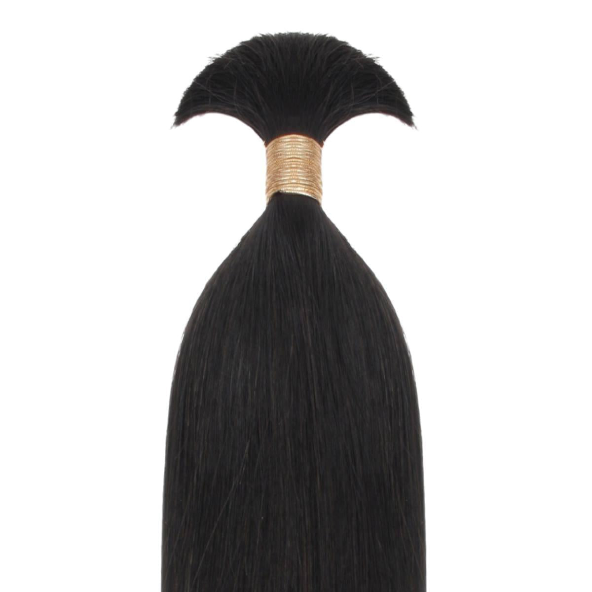 Straight Bulk 100% Human Braiding Hair Private Label